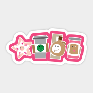 Starfish and Jammie Sticker